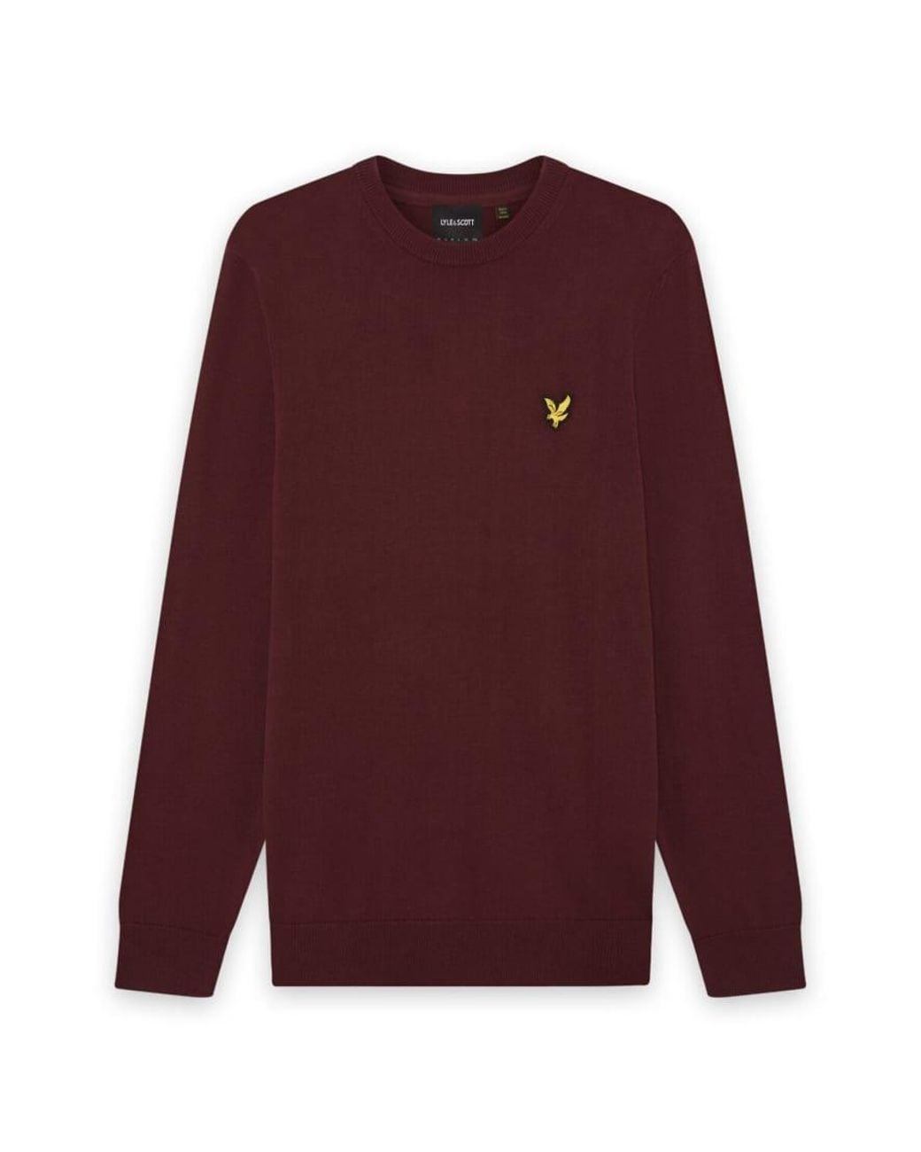 Lyle & Scott Purple Mid Knits Knitted Crew Neck Jumper for men