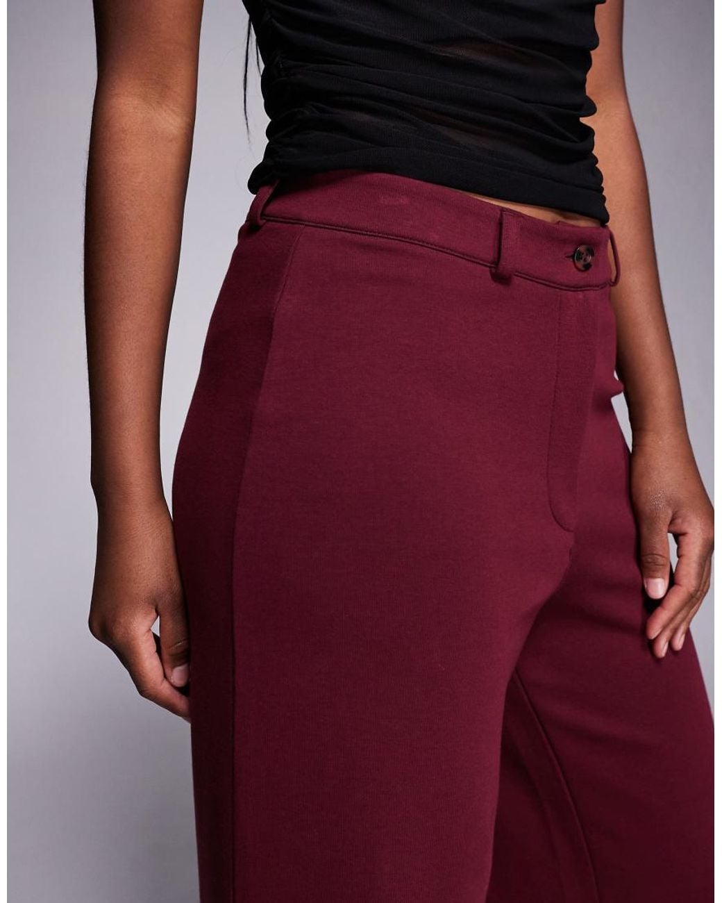 ASOS Tailored Wide Leg Jersey Trouser