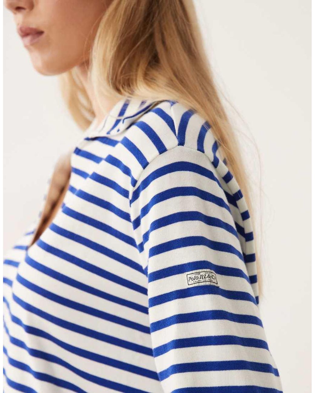 Polo Ralph Lauren Blue Knit Striped Tunic Dress