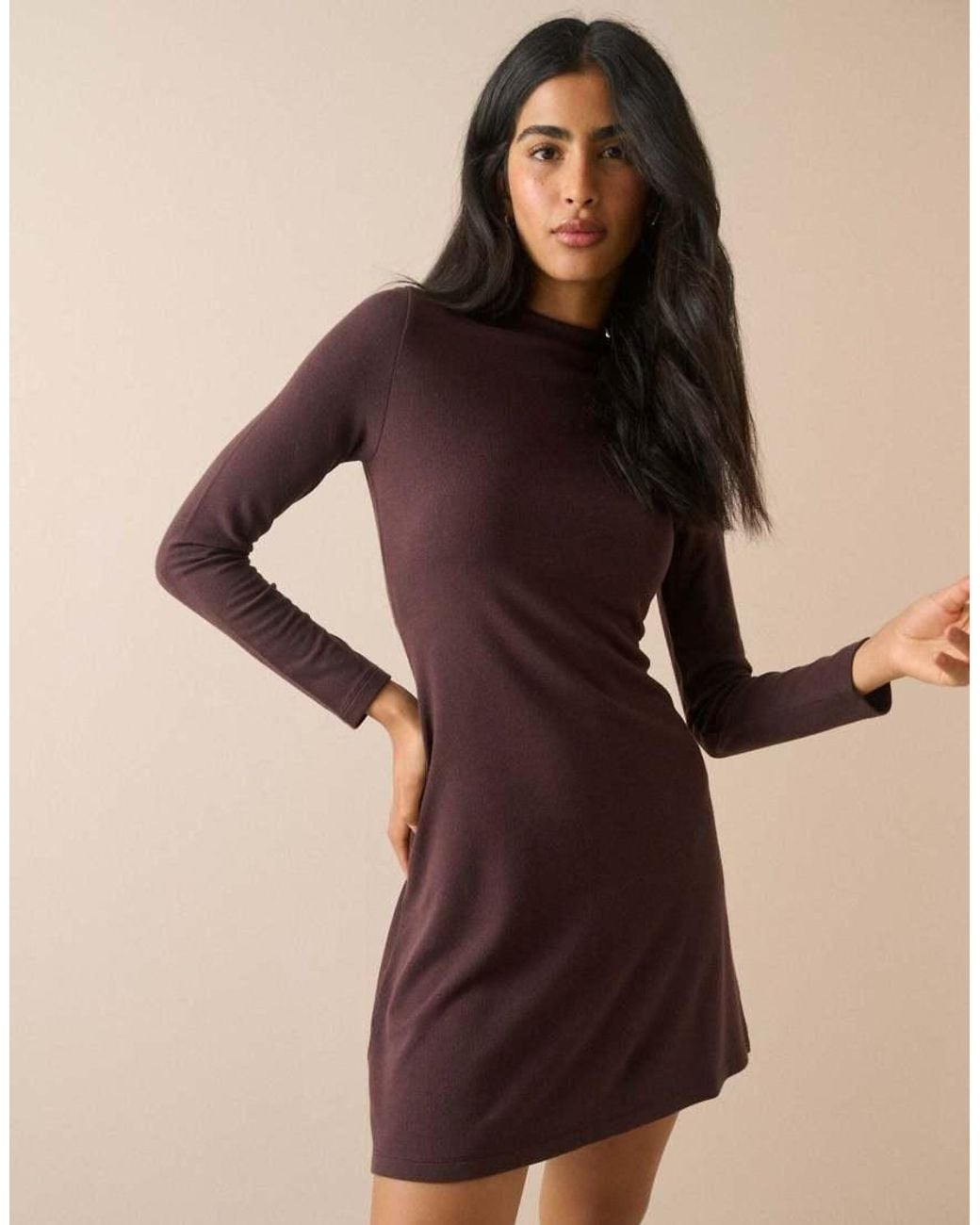 Nobody's Child Black High Neck Bailey Mini Dress