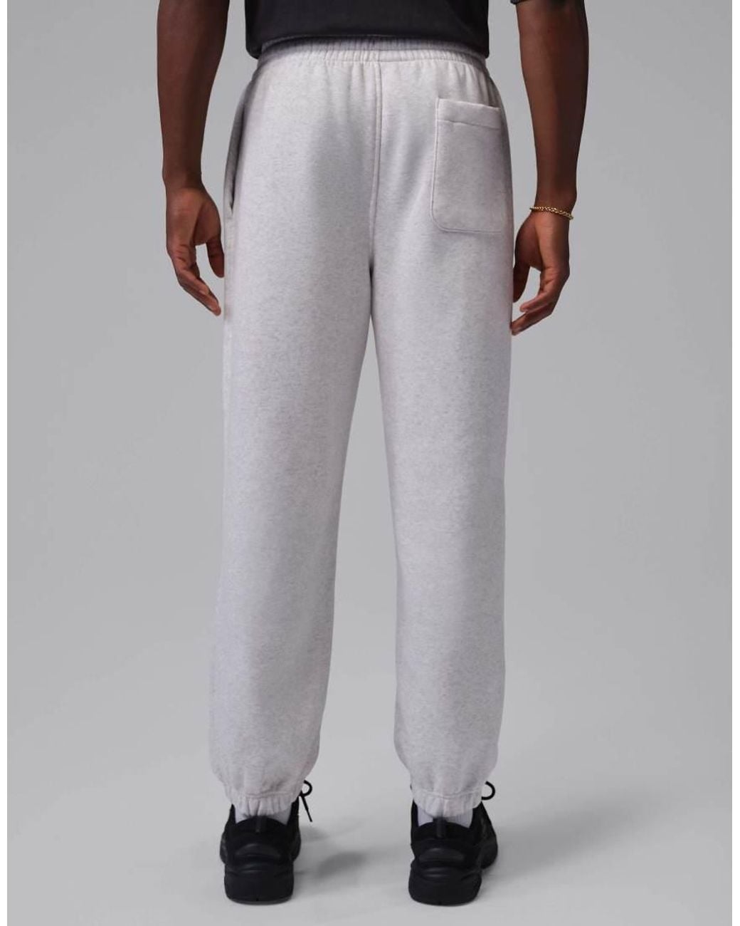 Nike Gray Jordan Brooklyn Fleece Cuffed Trousers for men