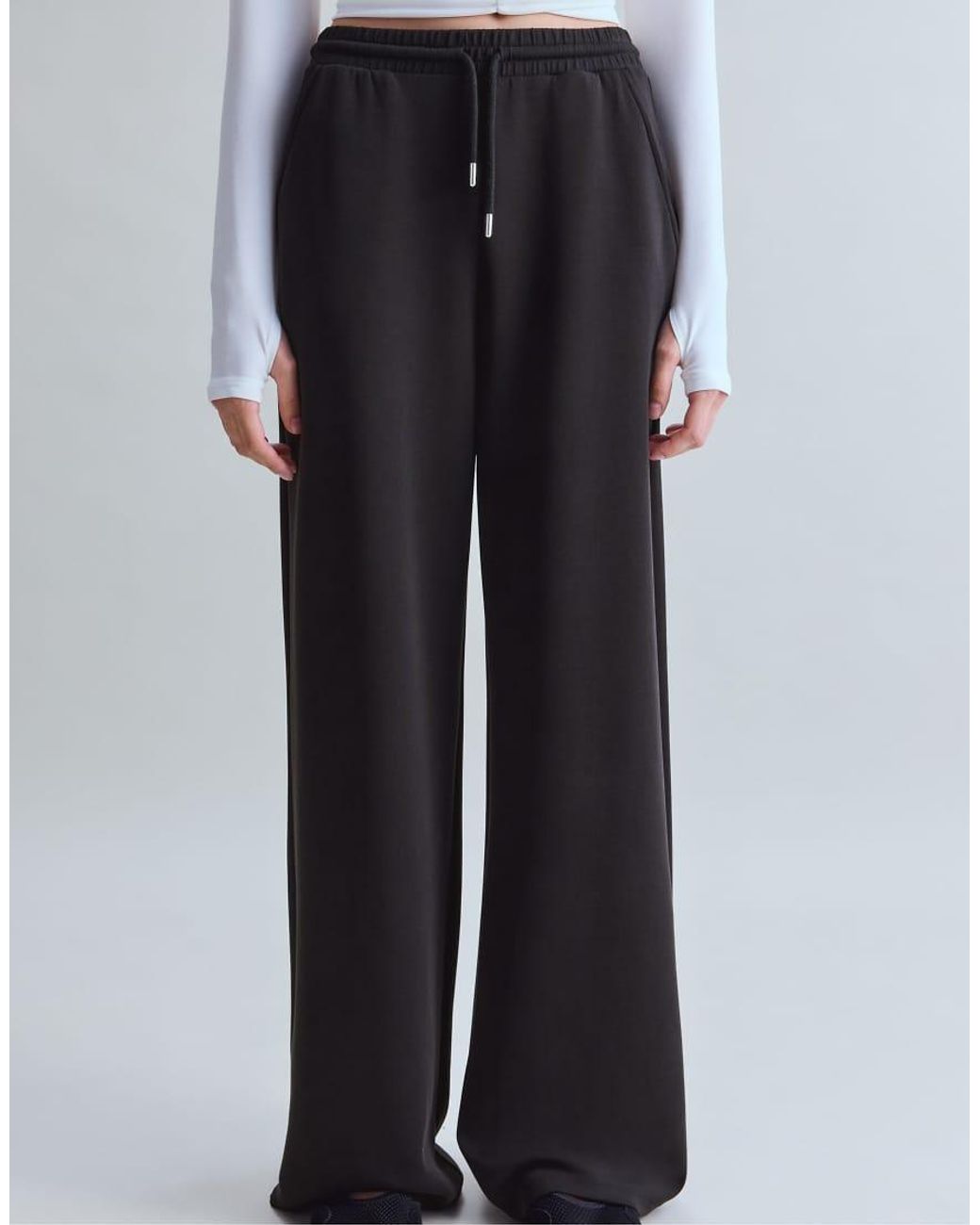 Stradivarius Black Flare Sweatpants