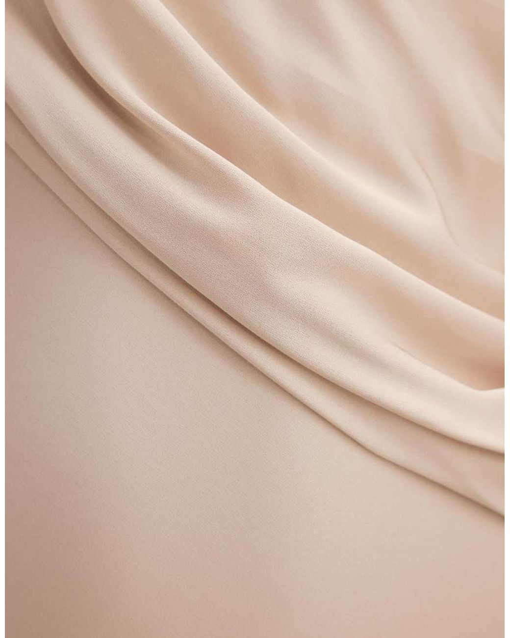 Forever New Natural High Neck Drape Maxi Dress