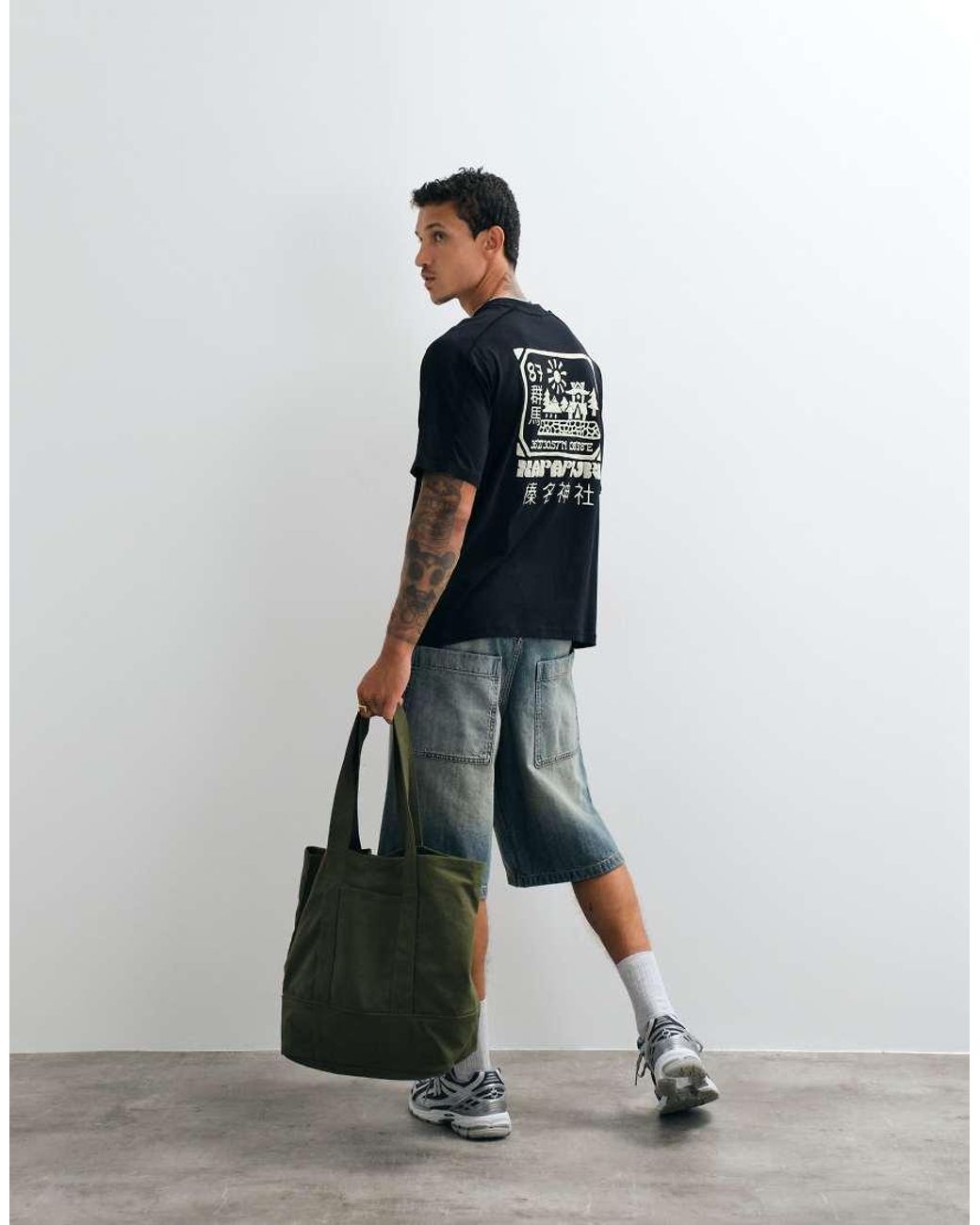 Napapijri Blue Backprint T-shirt for men
