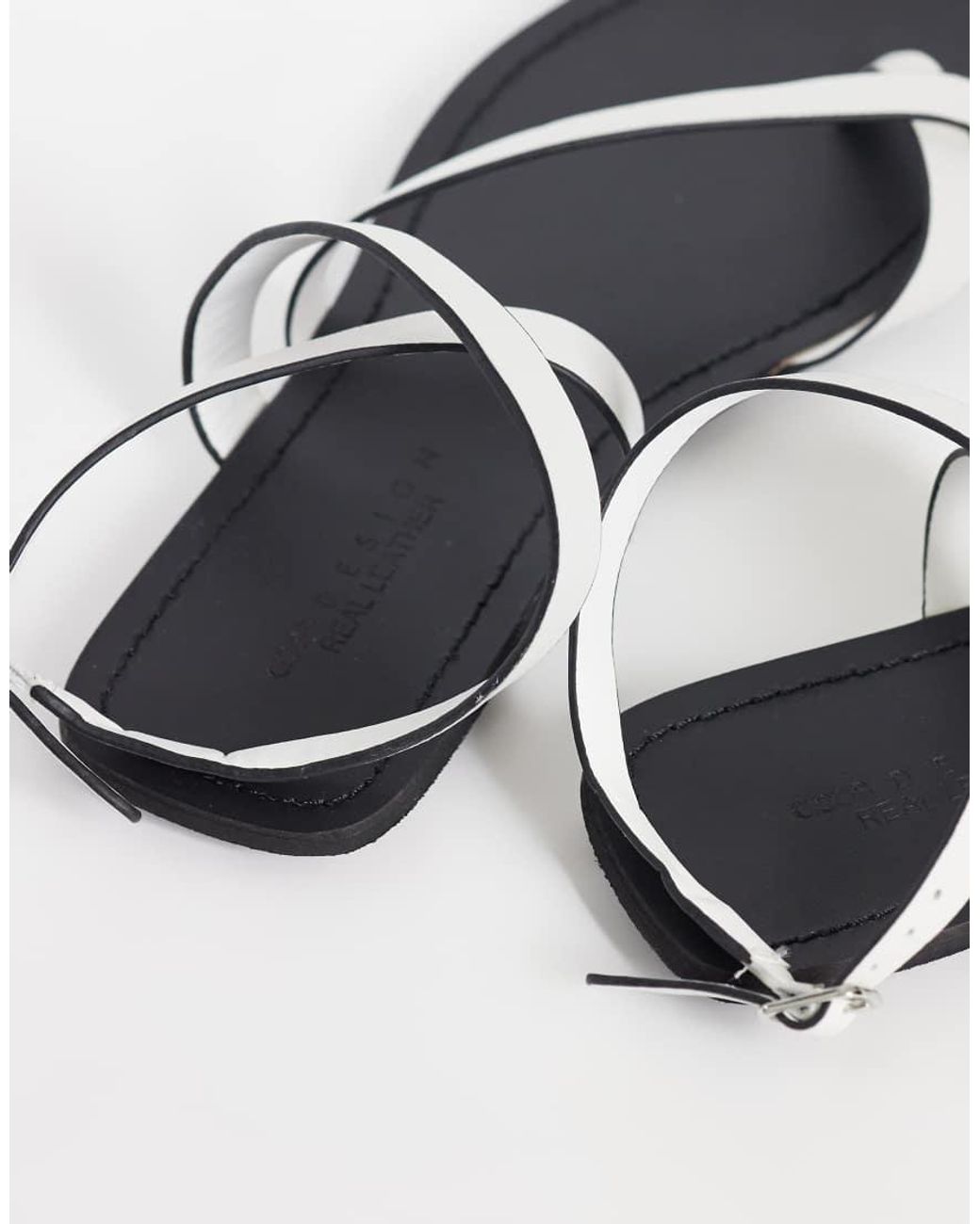 ASOS White Friction Sandal