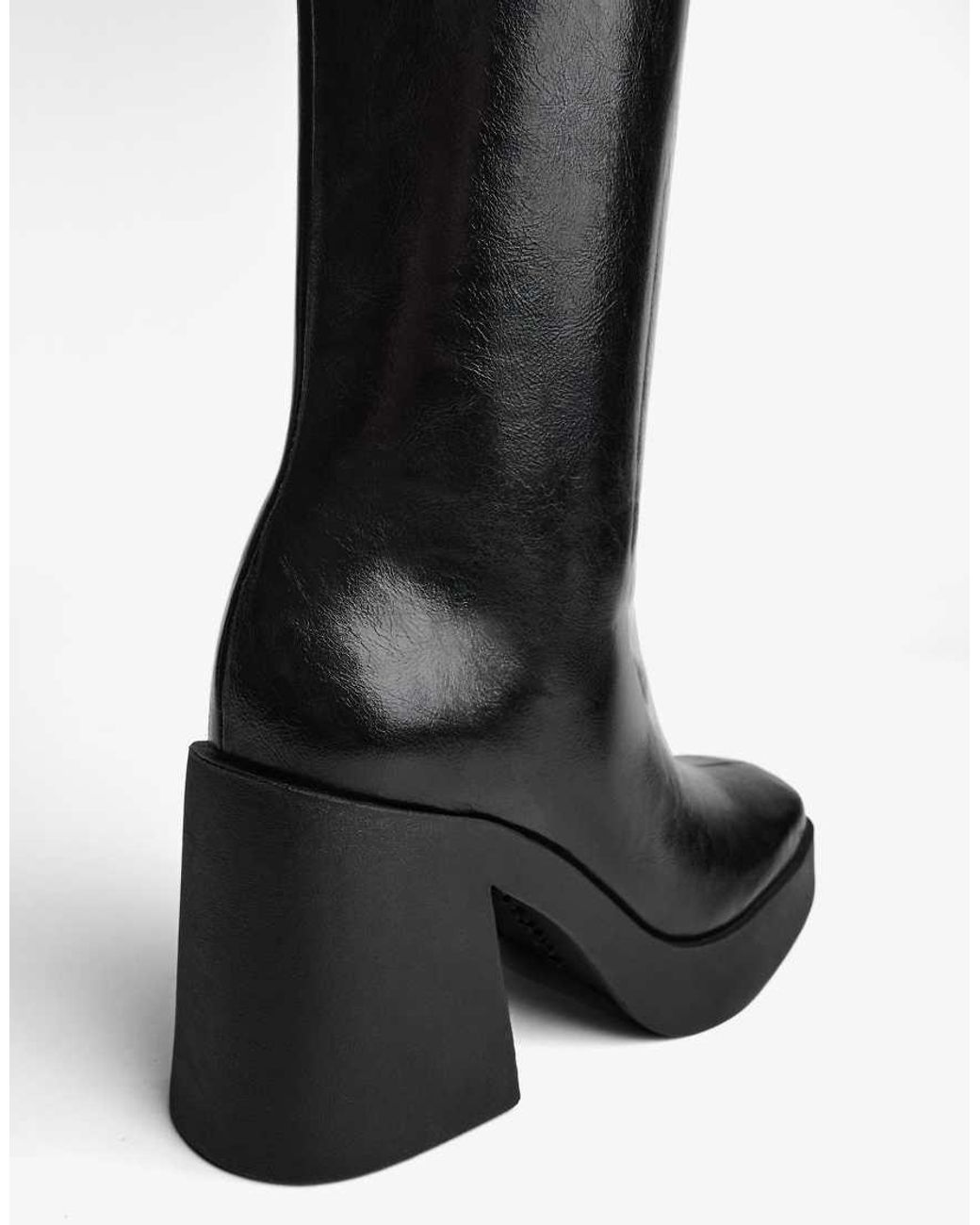 Bershka Black High-heel Platform Boots