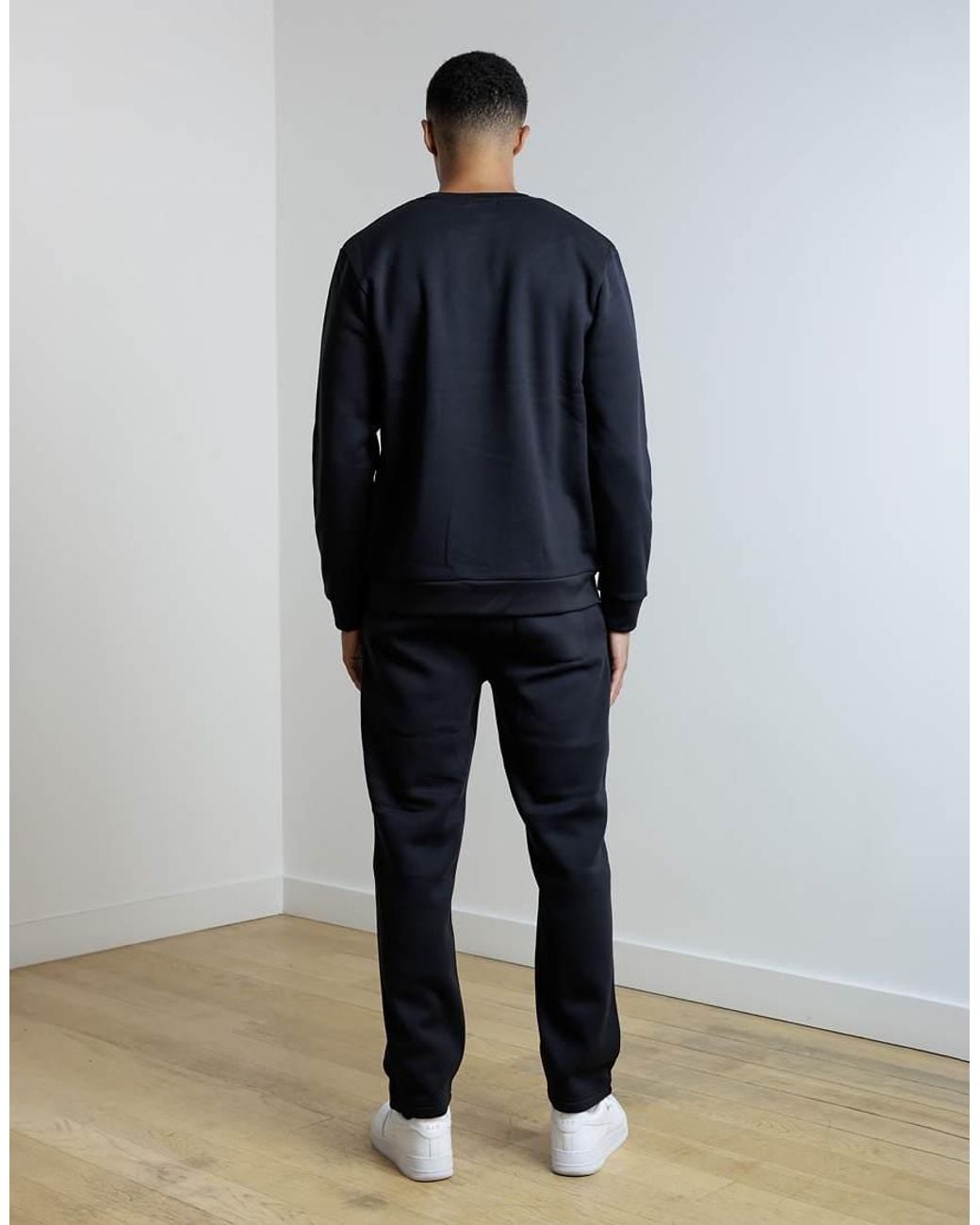 French Connection Blue Crew Neck Sweatshirt And Jogger Tracksuit Co-Ord for men