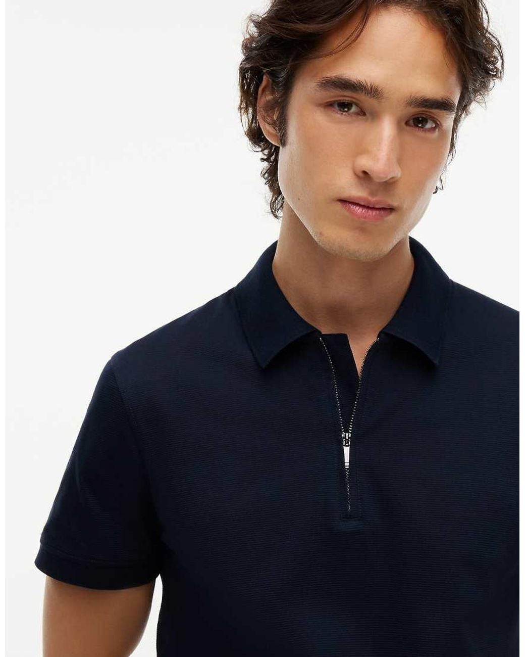 Tommy Hilfiger Blue New York Label Performance Regular Polo Shirt for men