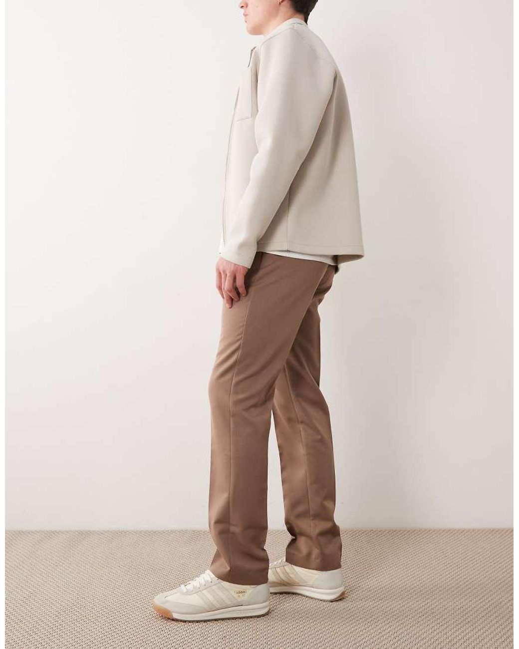 ASOS Natural Tailored Slim Pants for men
