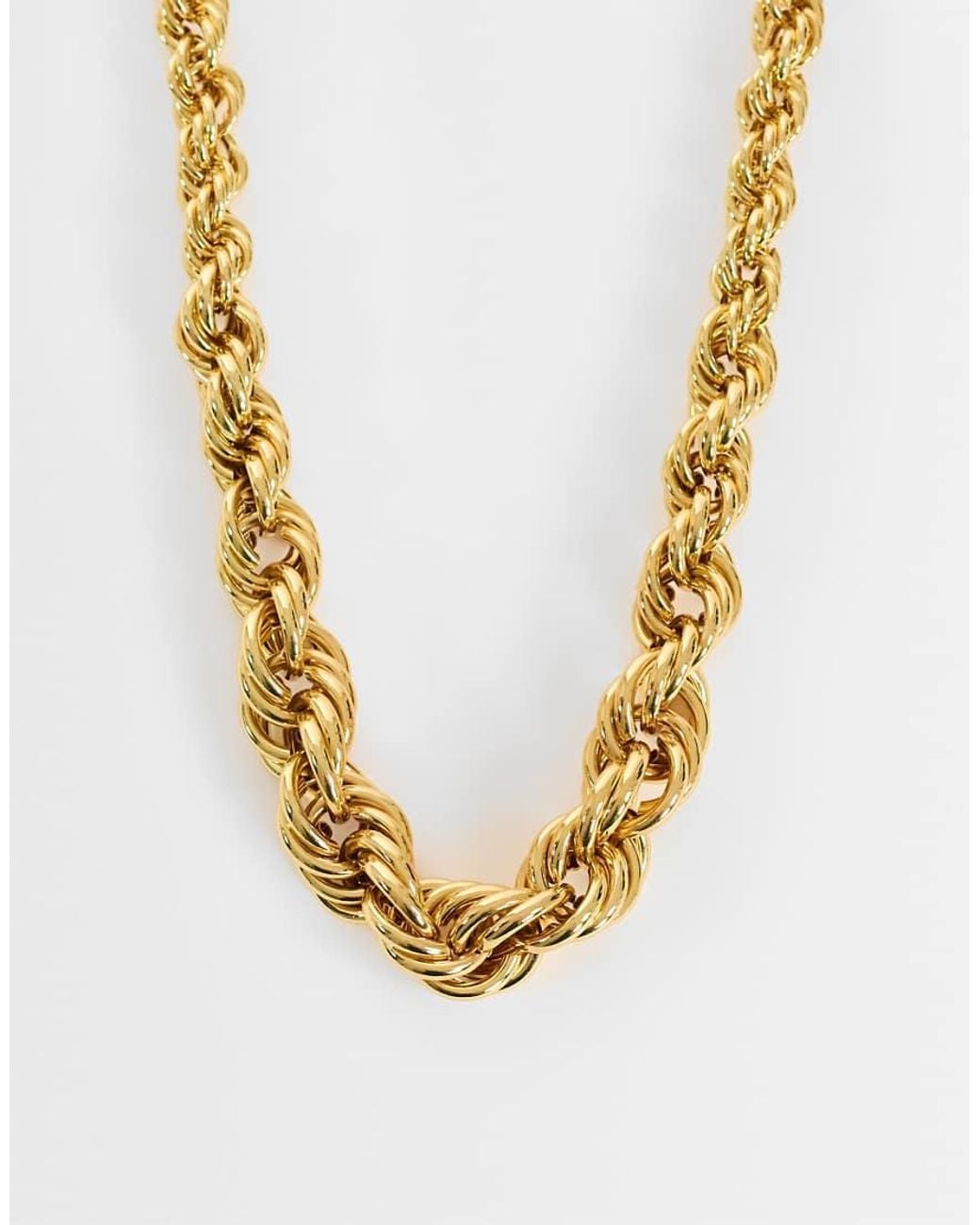 TOPSHOP Metallic Mia Twist Necklace