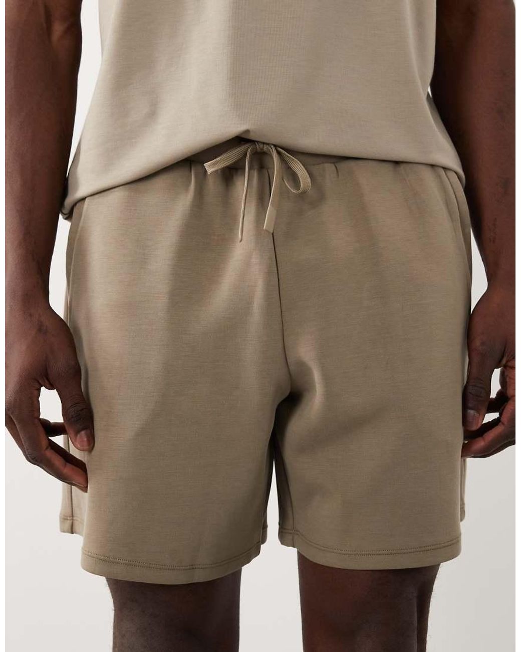 4505 Natural Yoga Ultra Soft Modal Blend Training Shorts With Zipper Pockets for men