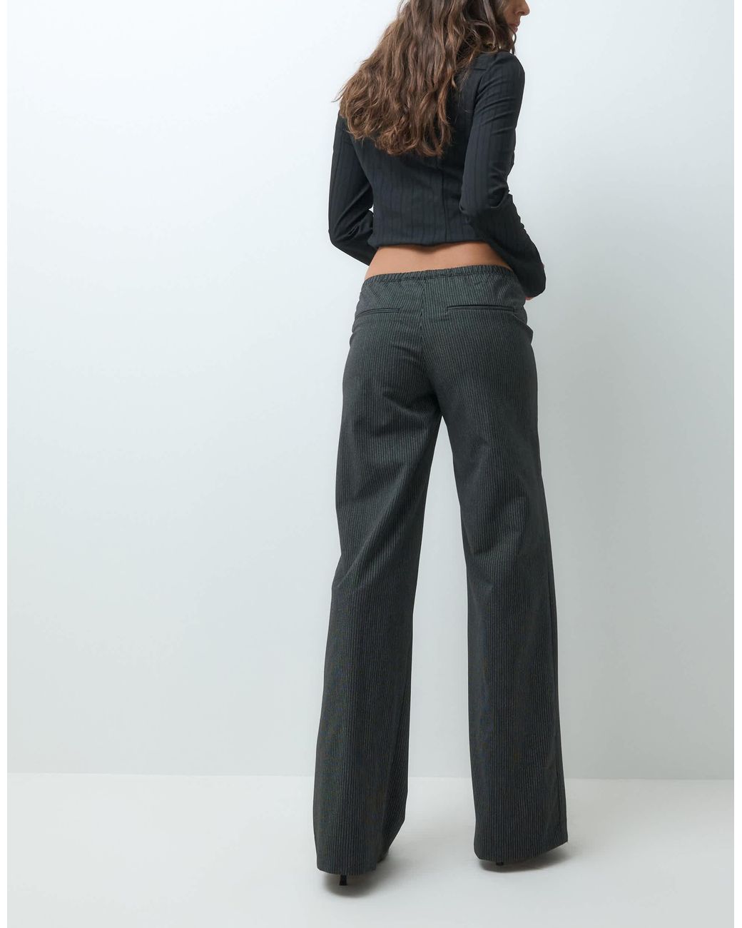 Weekday Black Pull On Trousers