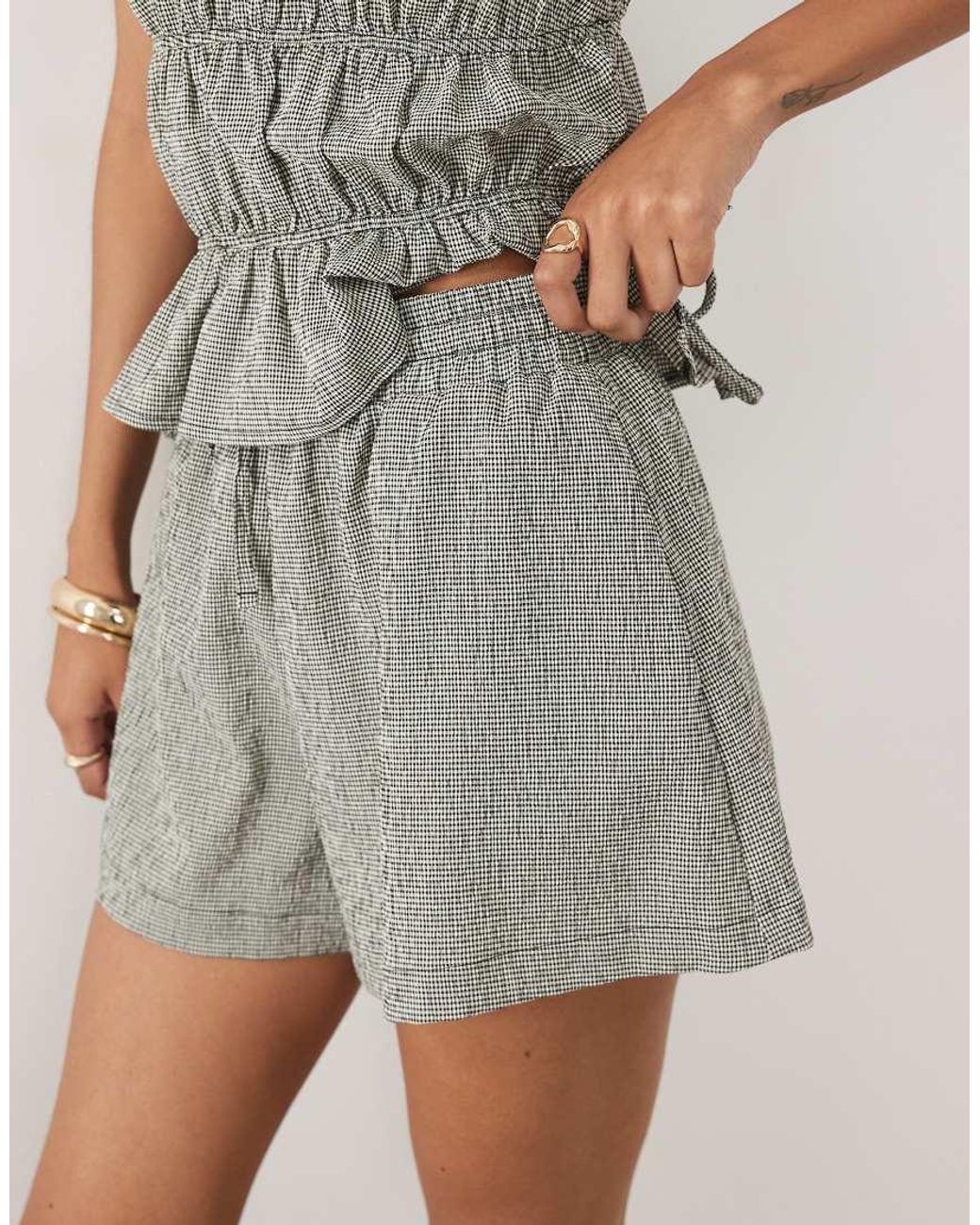 ASOS Multicolor Tie Waist Shorts