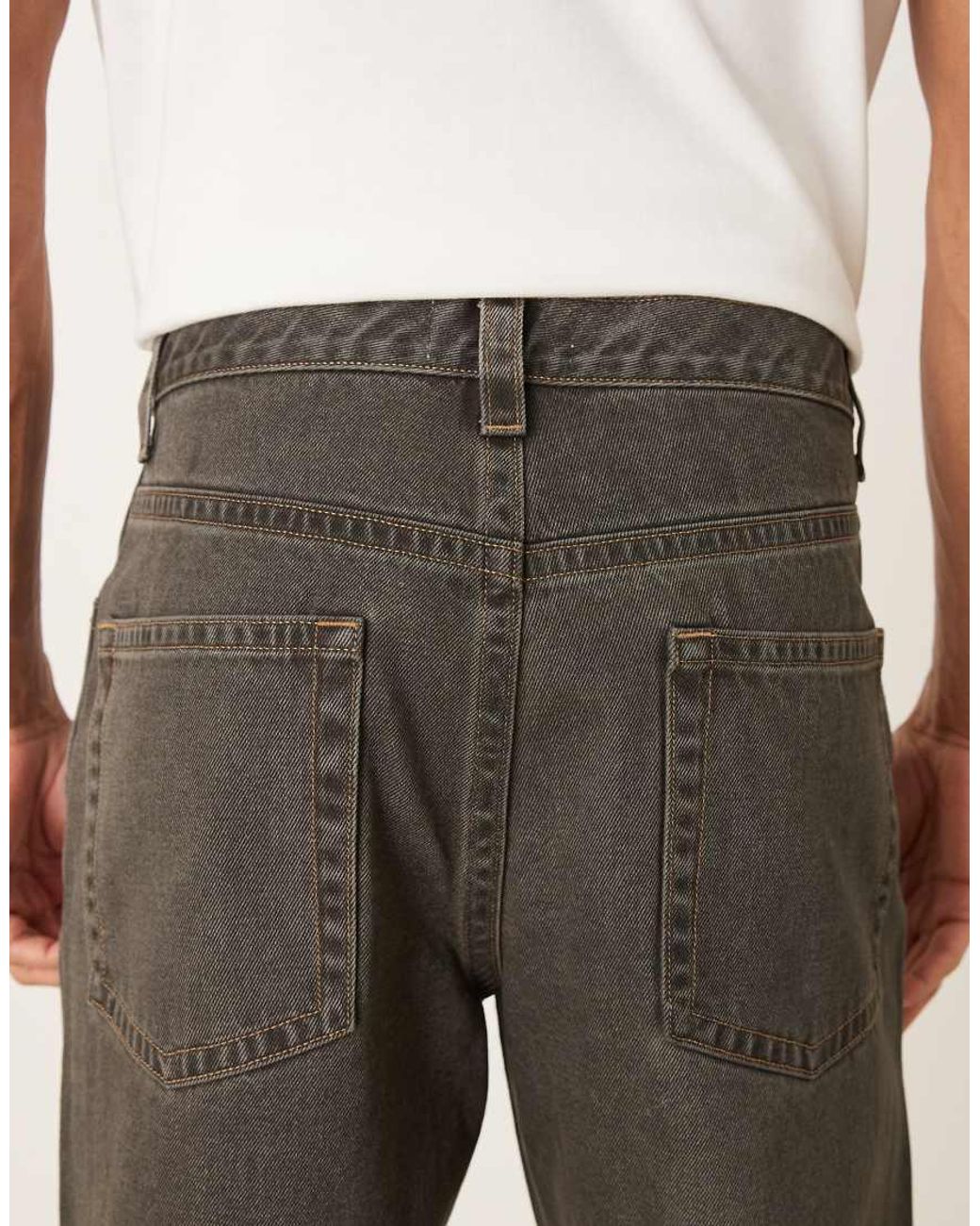 ASOS Natural Baggy Jeans for men
