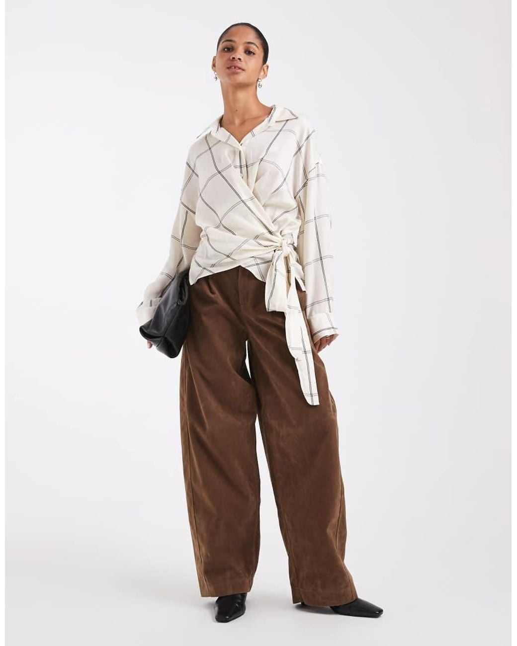 & Other Stories Multicolor Pure Cotton Shirt With Cinch Waist