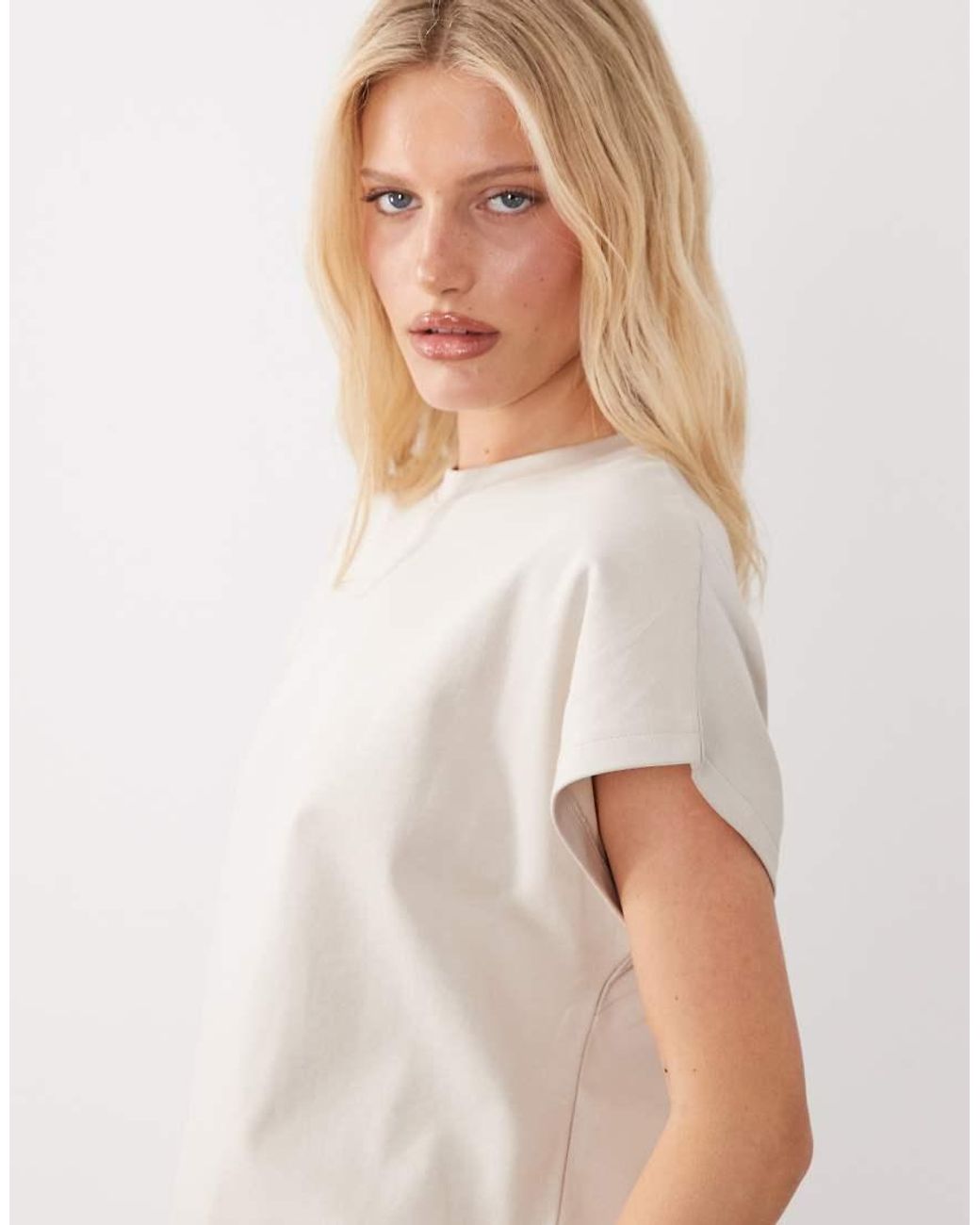 Jdy Natural Oversized T-Shirt Co-Ord