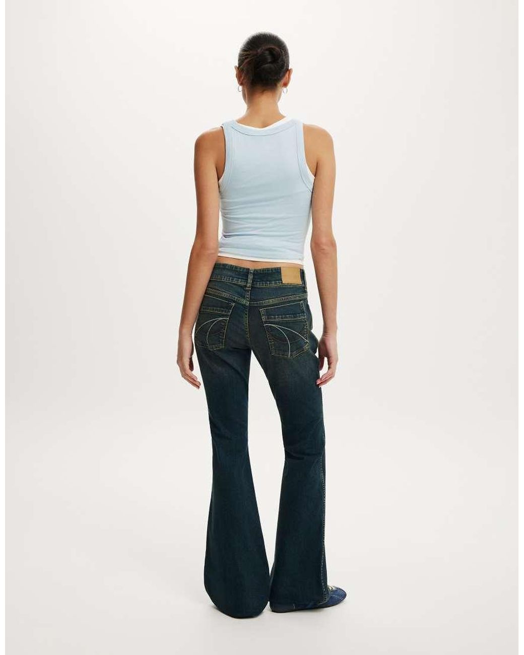Cotton On Blue Mid Rise Bootcut Jean