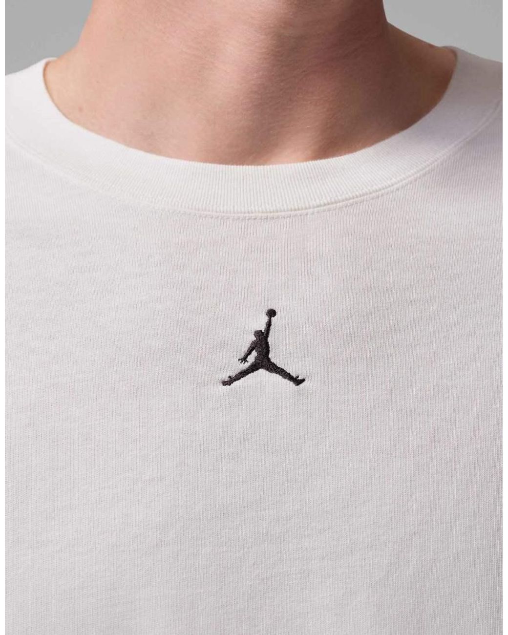 Nike Gray Jordan Flight Heavyweight Long-sleeve Top for men