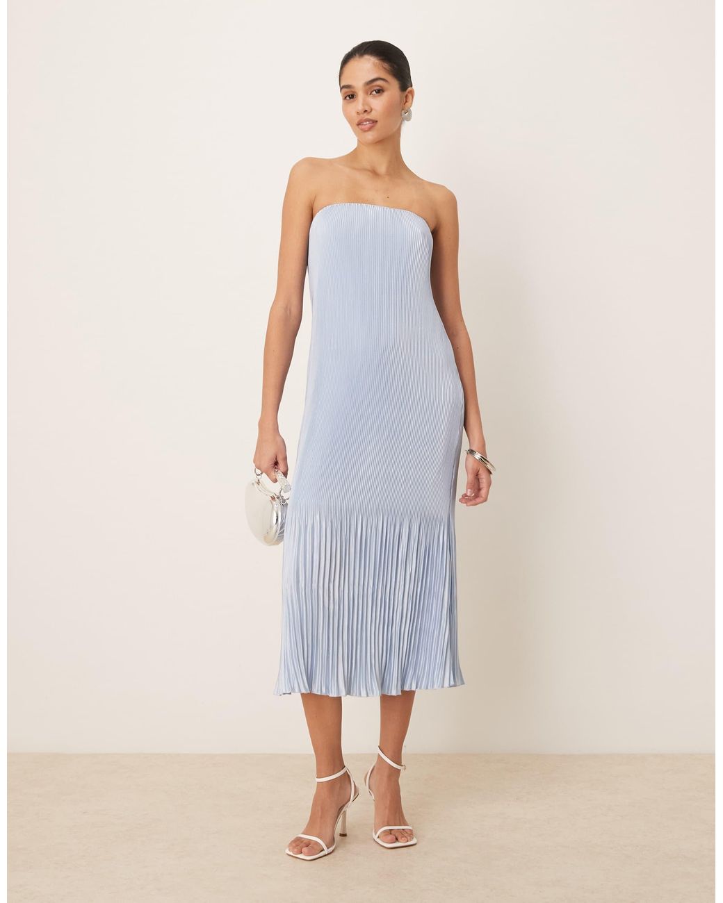 abercrombie giselle pleated maxi dress Abercrombie & Fitch + Giselle Pleated Cutout Maxi Dress