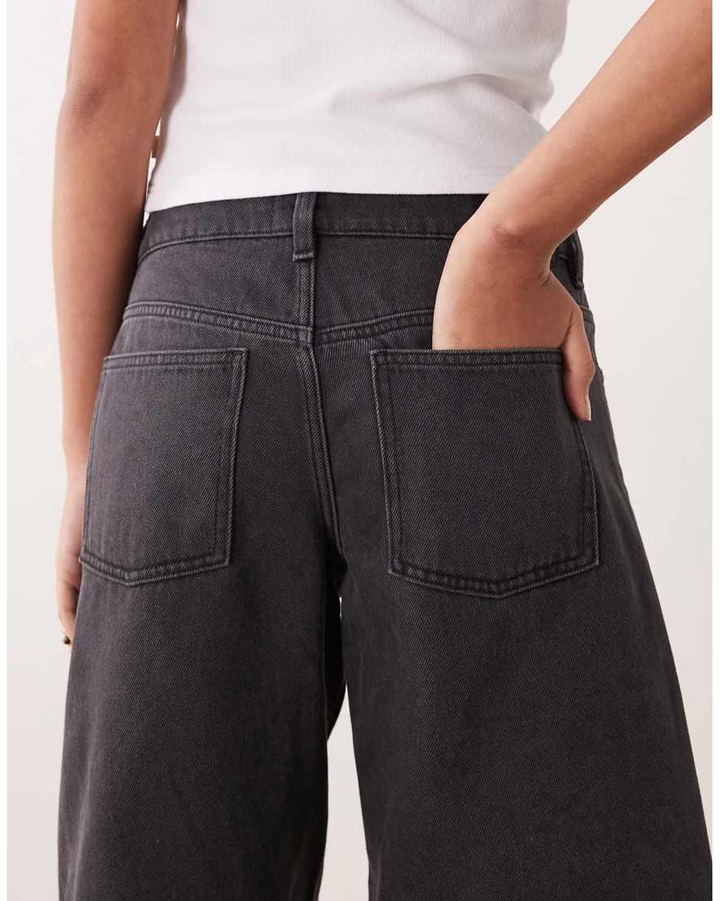 Cotton On Black 91 baggy Denim Jorts