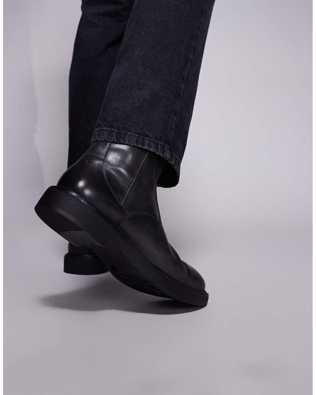 ASOS Black Chelsea Boot for men