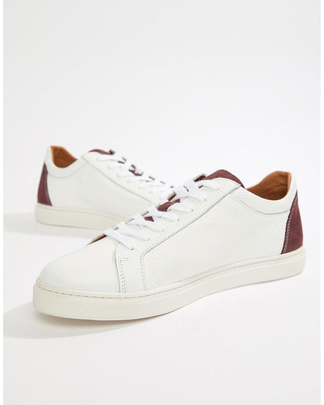 Jack /& Jones Footwear Herren Sneaker Leder-Sneaker Low-Top Schuhe Color Mix