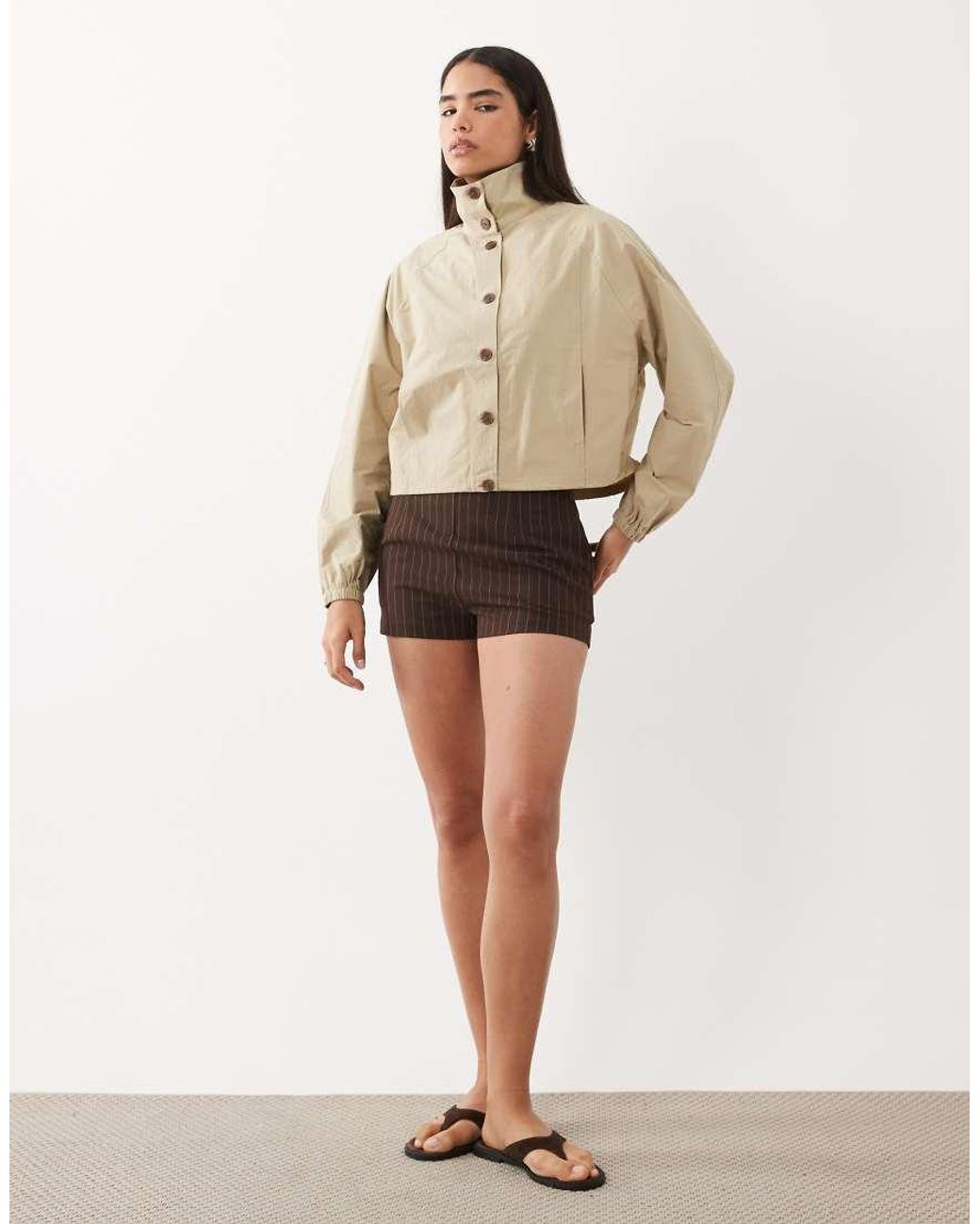 Cotton On Natural Arlen Spray Jacket