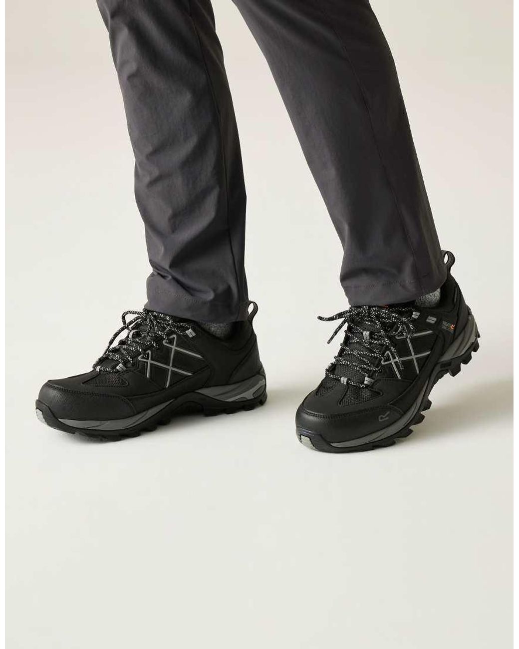 Regatta Black Samaris Iii Technical Waterproof Low Walking Boots for men