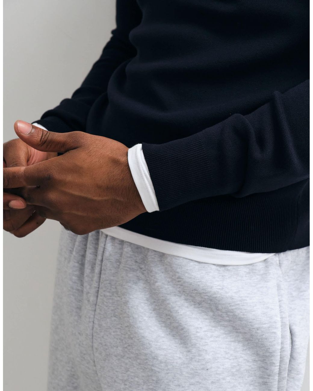 Mango Blue 100% Wool Knitted Jumper for men
