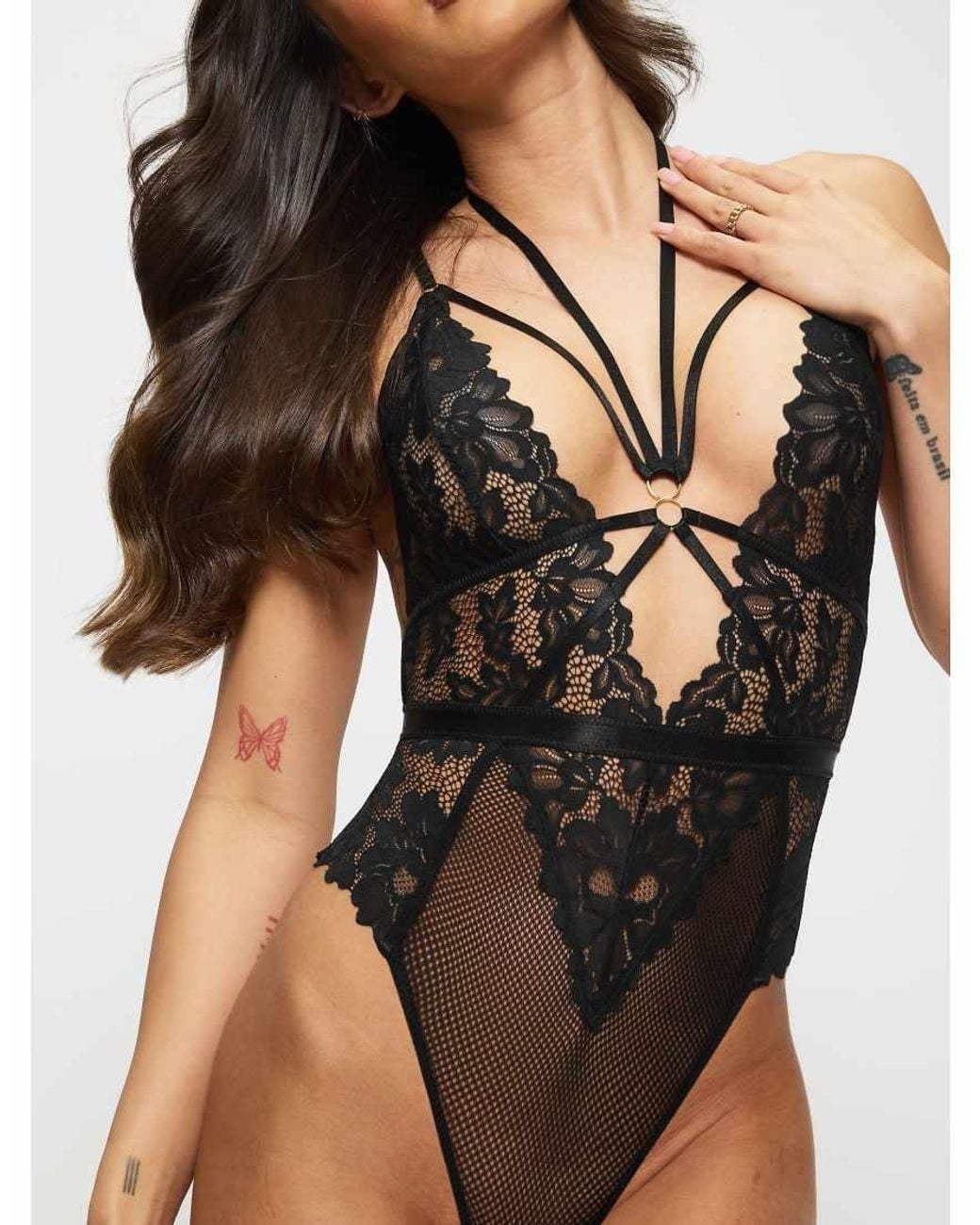 Ann Summers Black Confession Crotchless Body