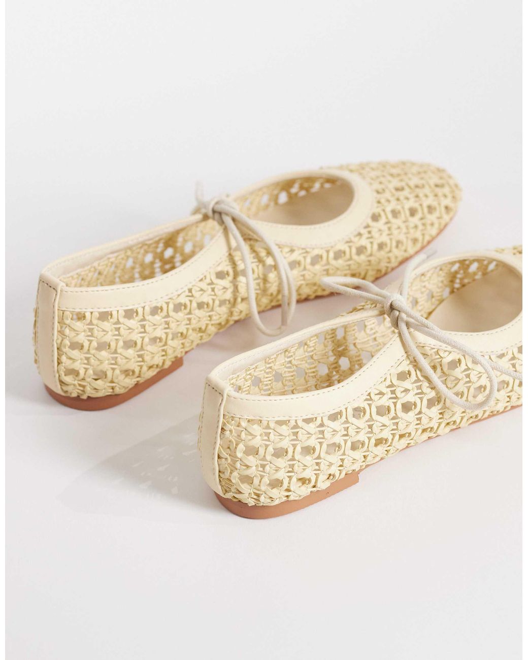 Glamorous Natural – gewebte ballerinas