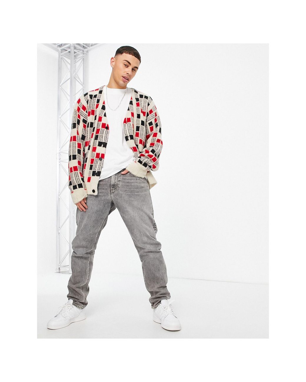 Levi's X Felix The Cat Capsule Cardigan With All Over Logo