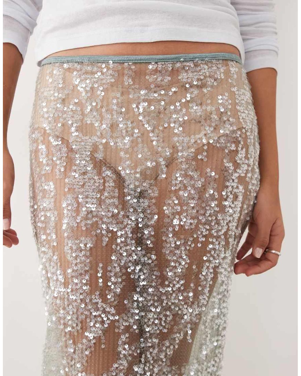 Gonna Lunga di ASOS in Natural