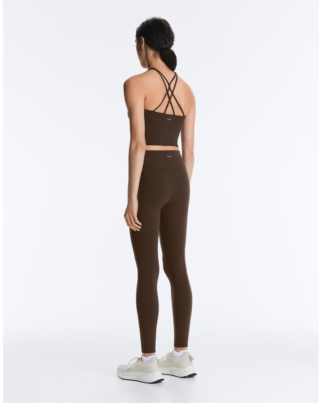 Oysho White Comfortlux High-rise Ankle-length leggings