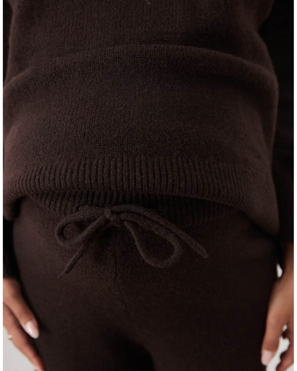 ASOS Black Asos Design Maternity Wide Leg Trouser Co-Ord