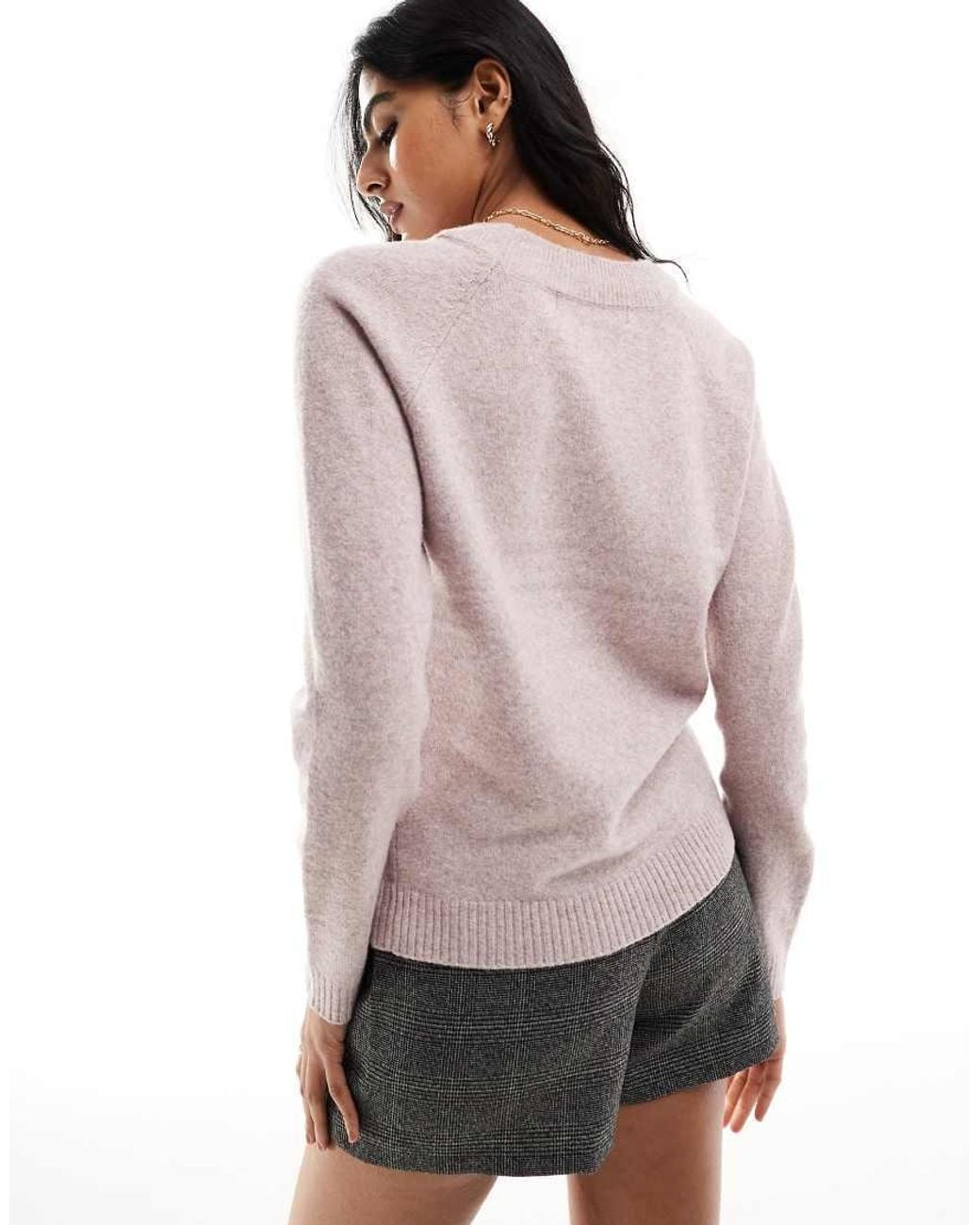 Vero Moda Gray Round Neck Knitted Jumper