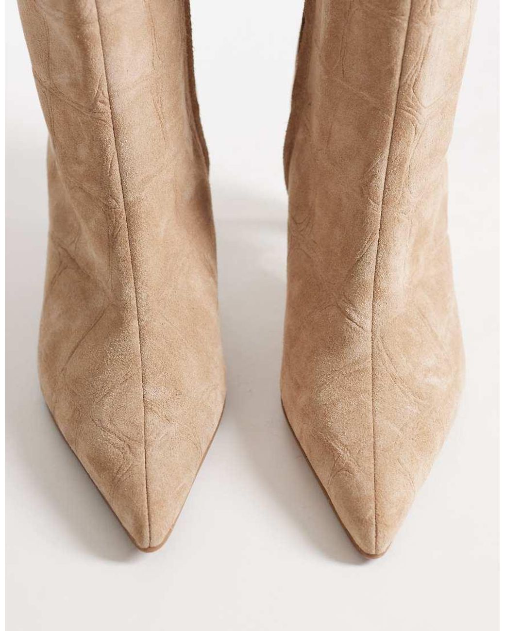 Bronx Brown Low-jadey Kitten Heel Knee Boots