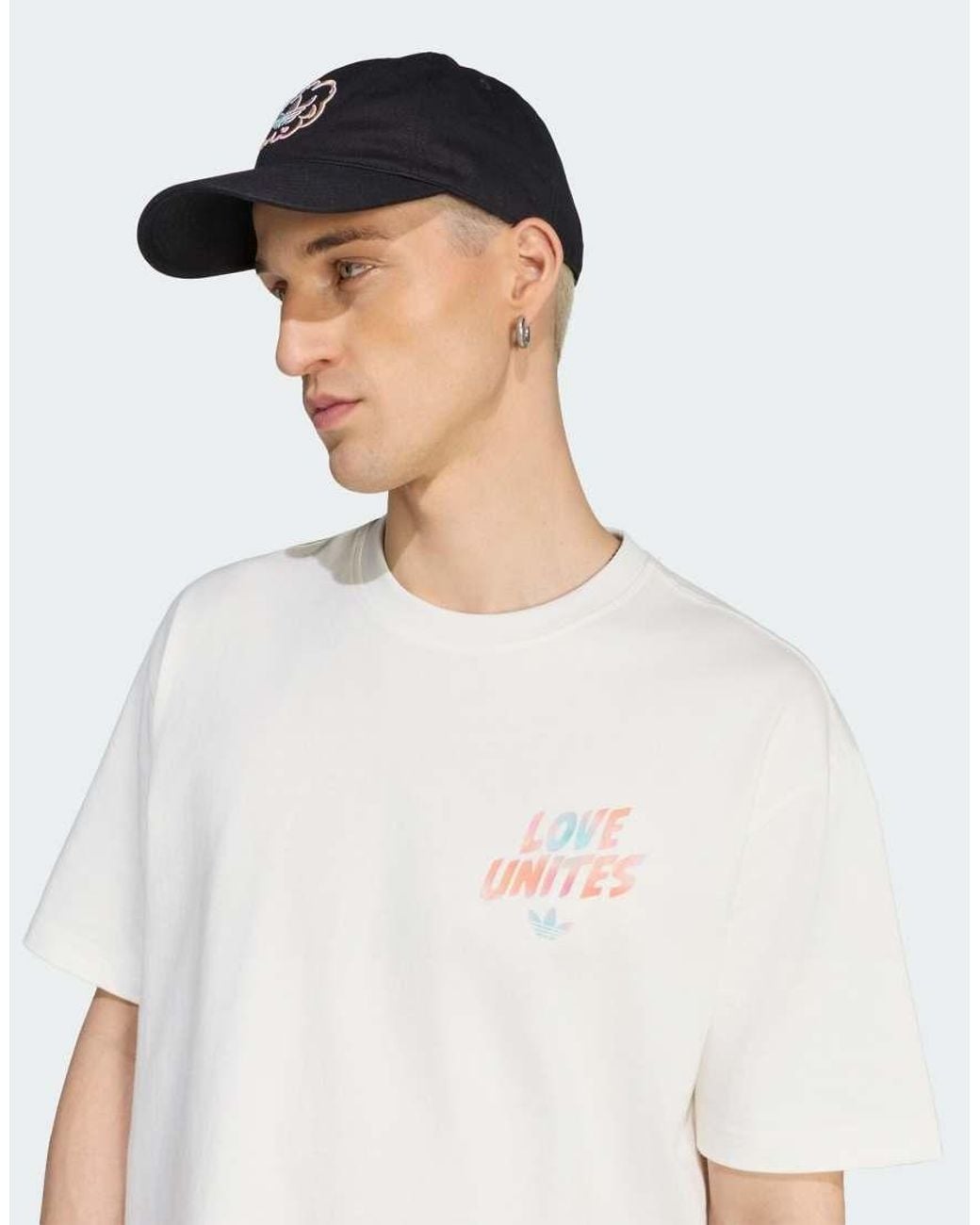 Adidas Originals White Love Unites Gfx Tee