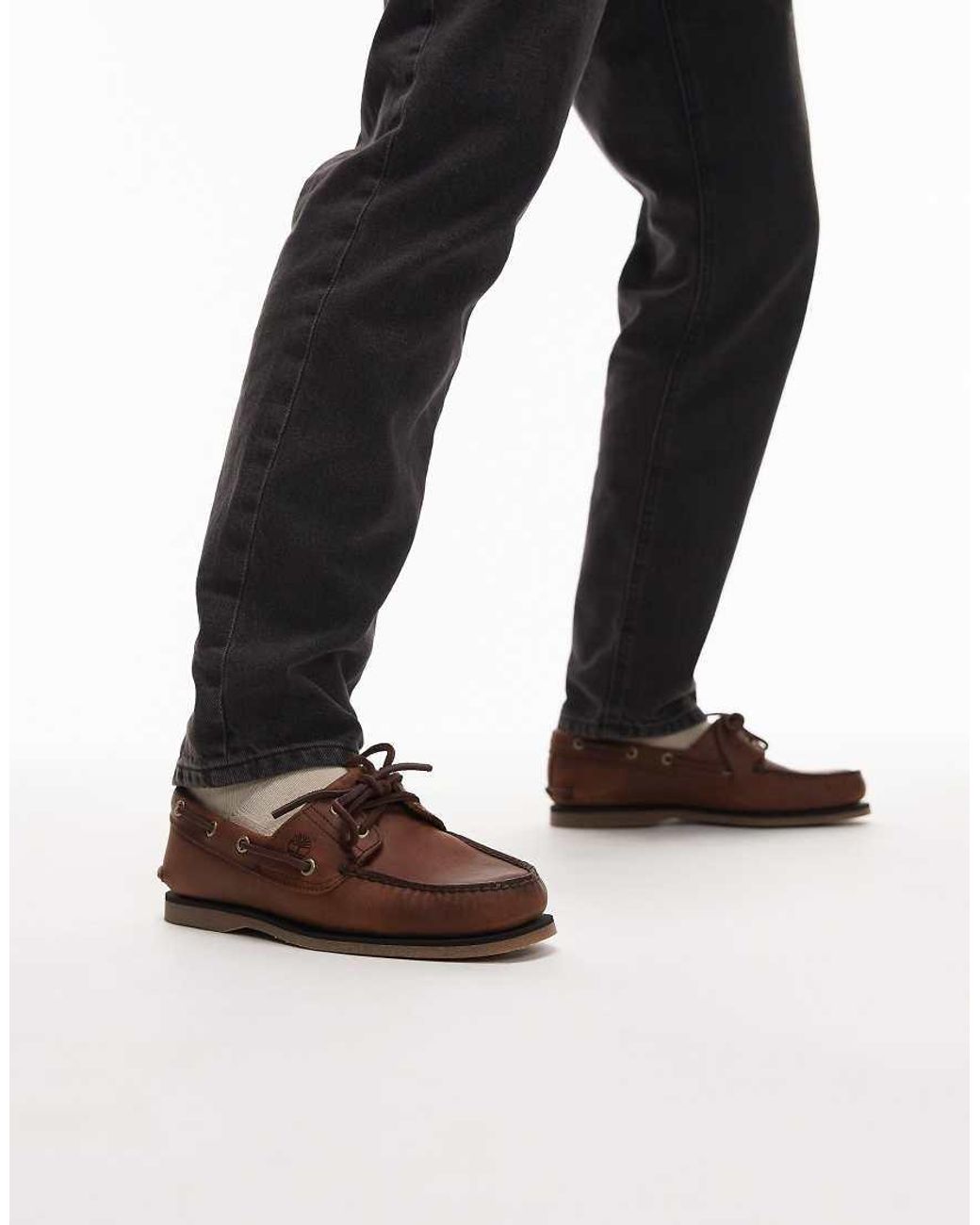 Timberland Black Classics 2 Eye Boat Shoe for men