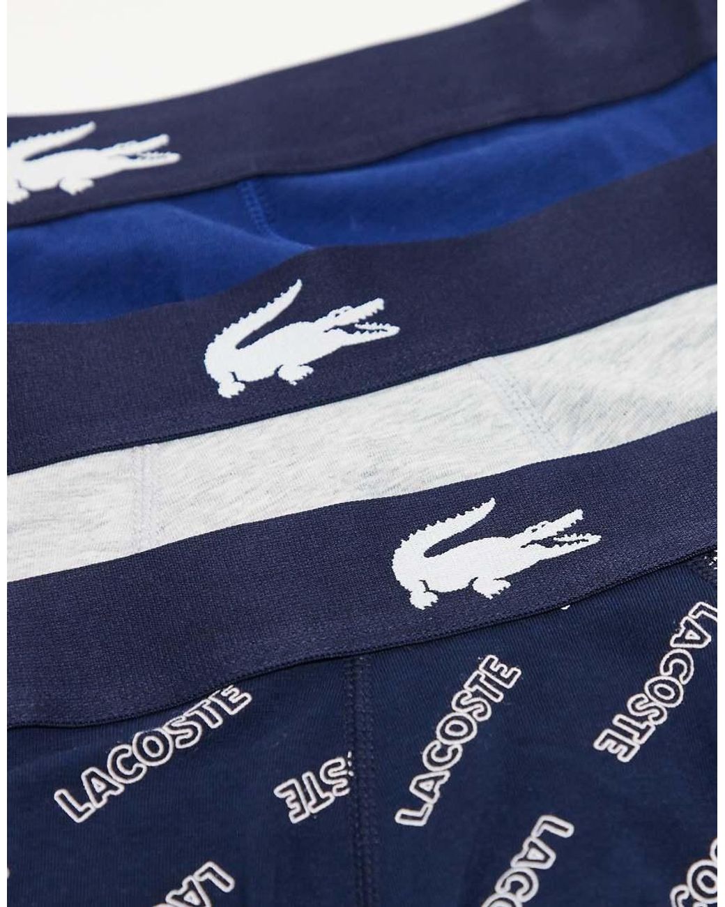 Lacoste Blue 3 Pack Trunk for men