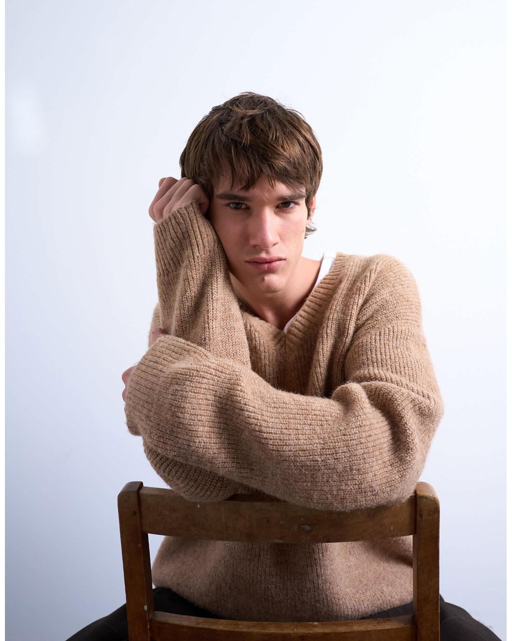 Topman – oversize-pullover in Natural für Herren