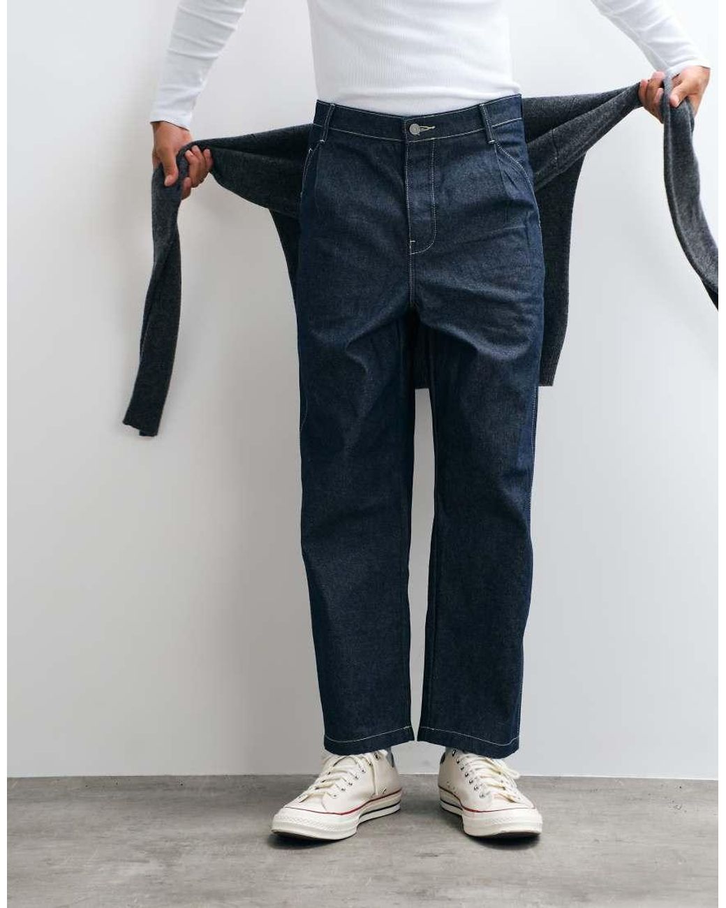 ASOS Blue Relaxed Tapered Jeans for men