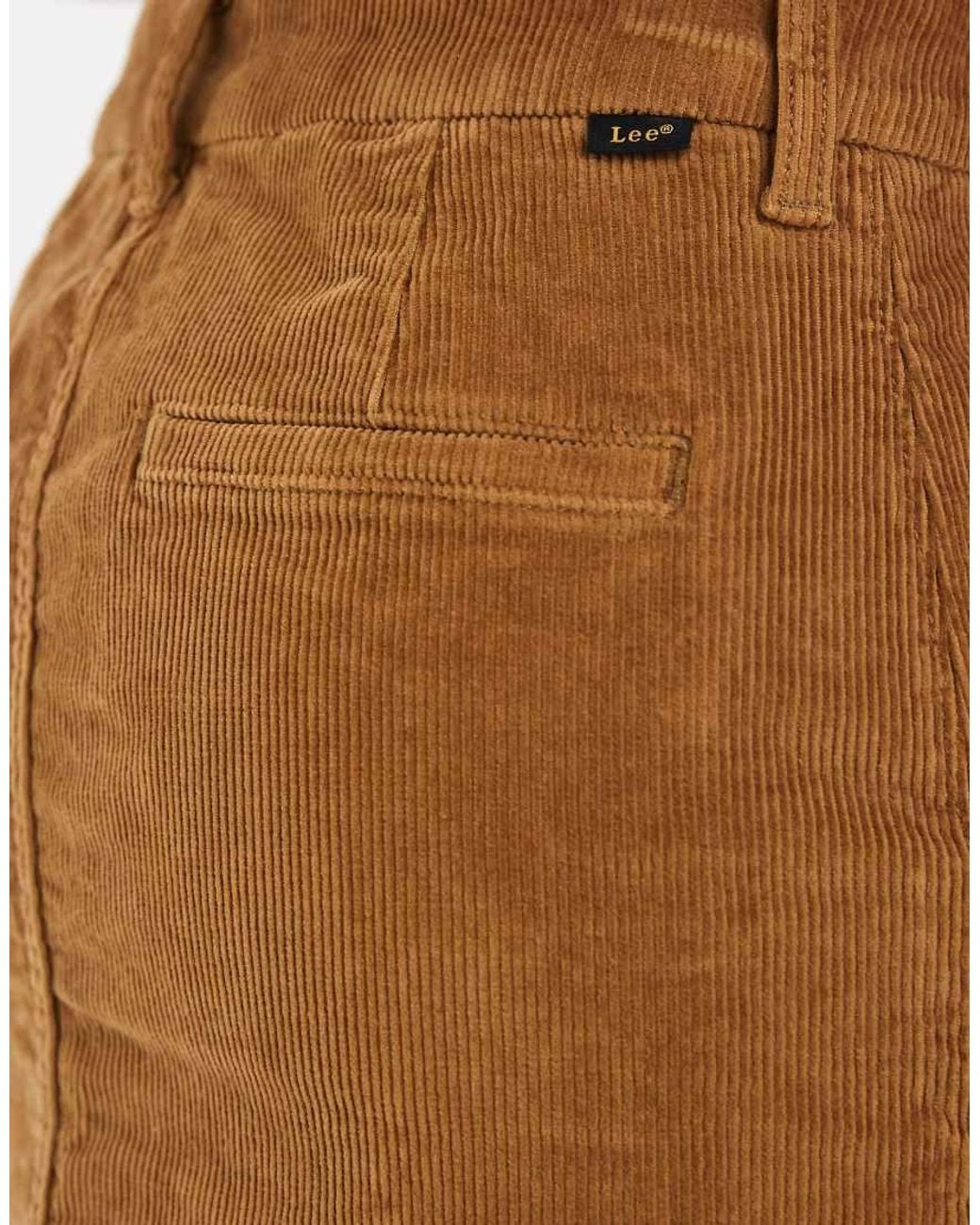 Lee Jeans Blue Suedette Mini Skirt