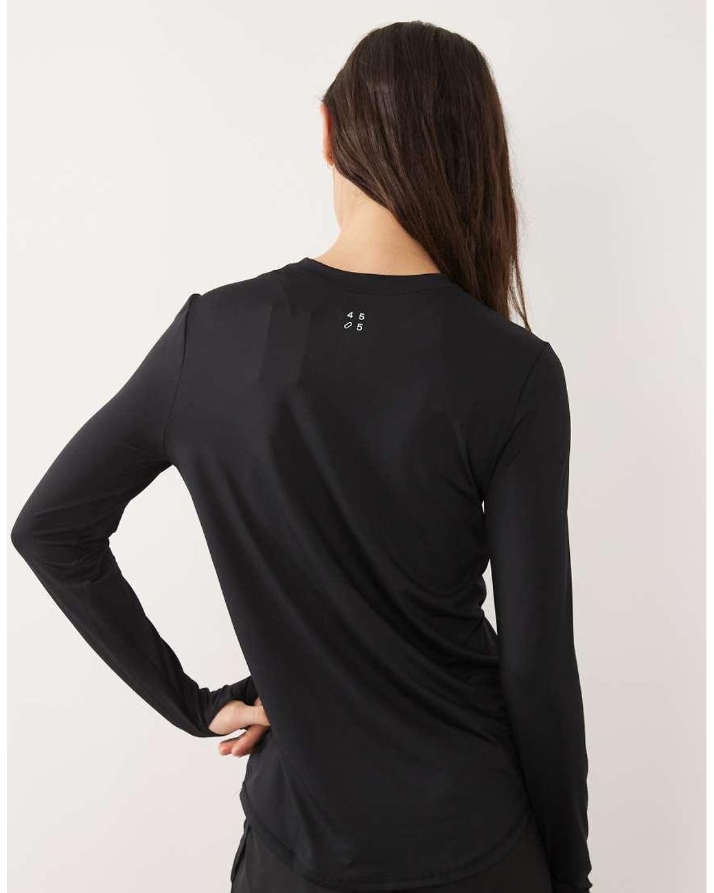 4505 Black Icon Active Quick Dry Long Sleeve Running Top