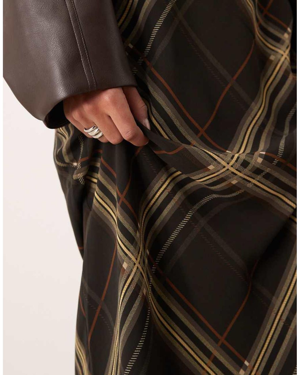 Mango Black Patterned Maxi Skirt