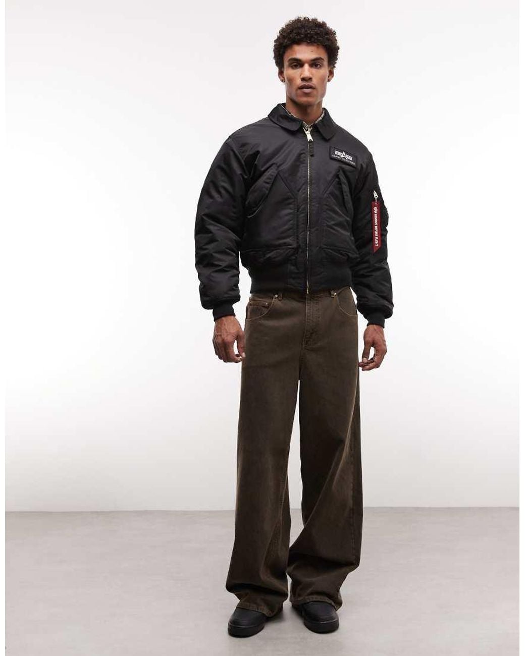 Alpha Industries Black Bomber Jacket for men
