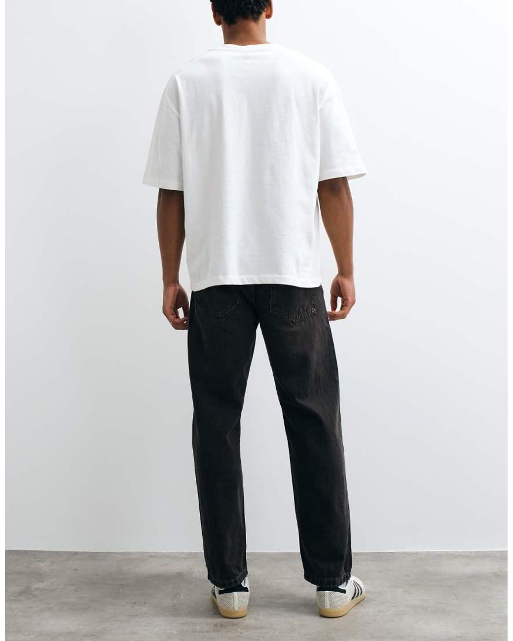 Jack & Jones White Eddie Loose Jeans for men
