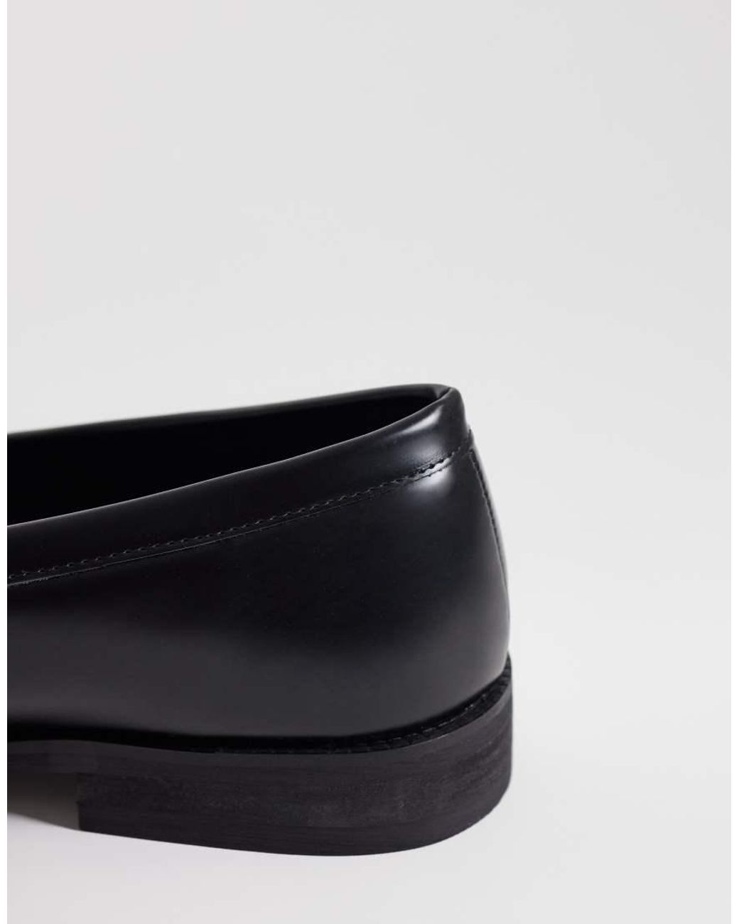 SEQWL Black Hero Saddle Trim Loafers for men