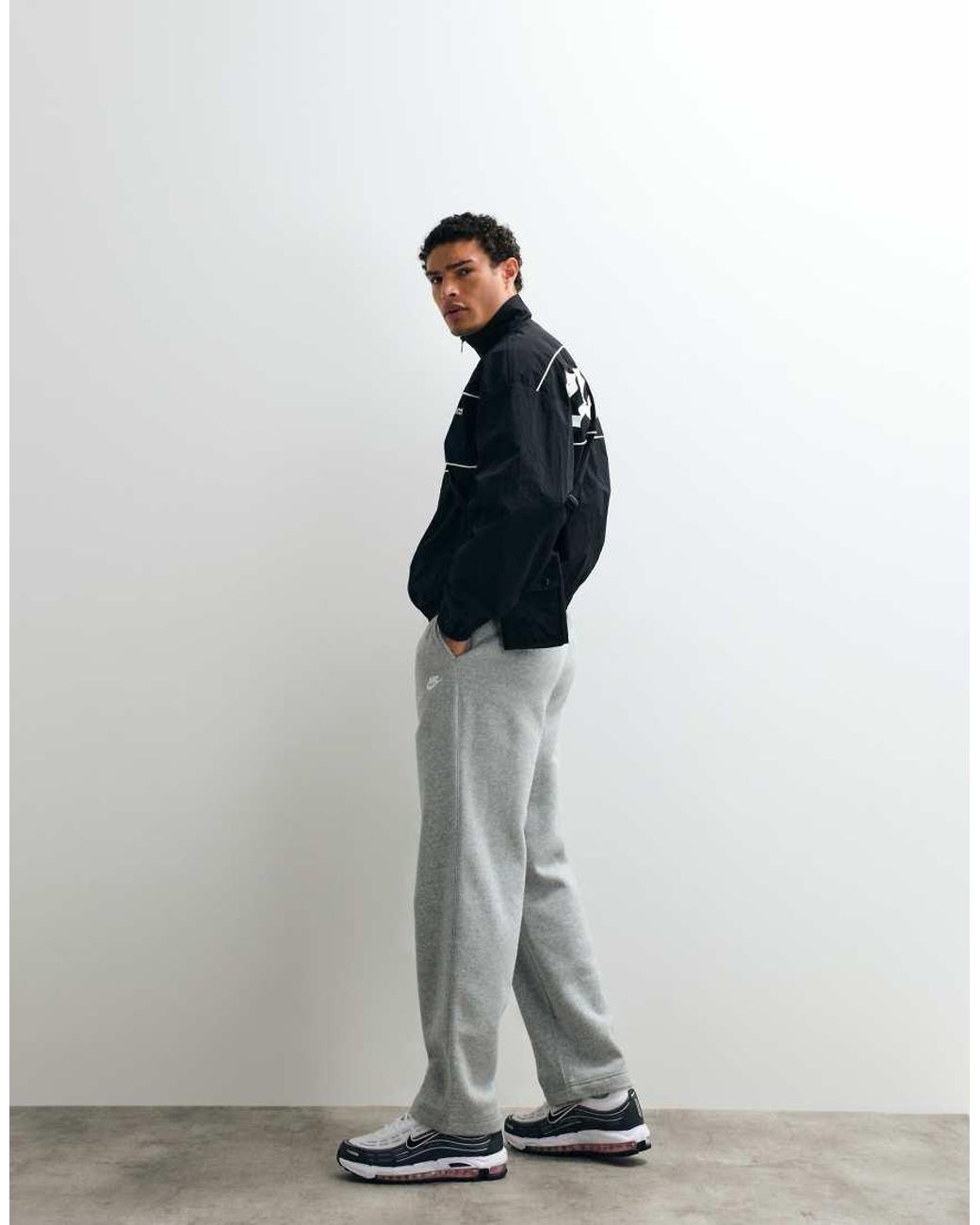 Nike Blue Club Fleece Straight Leg Logo joggers for men