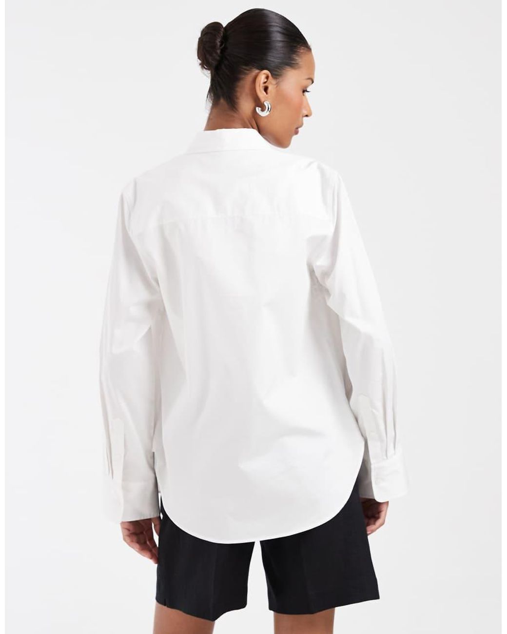 & Other Stories Gray Pure Cotton Regular Fit Shirt
